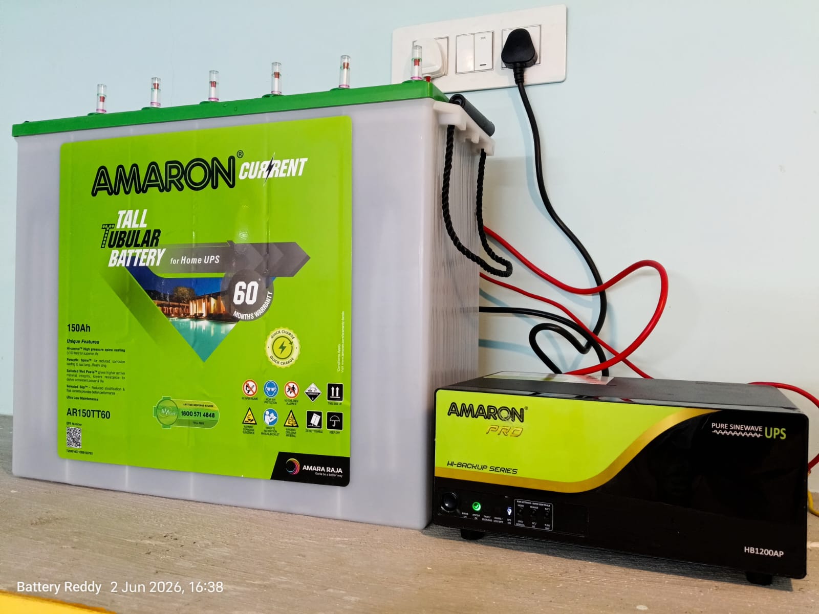 Battery and inverter product display